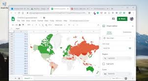 how to create an interactive geo chart in google sheets