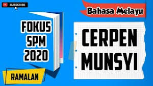 (c) kampung mel, iaitu mel dan bondanya menetap di situ. Fokus Spm 2020 Cerpen Munsyi L Sinopsis Tema Persoalan Latar Perwatakan Nilai Youtube