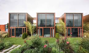 #box shape building #box house #large glass windows #black color paint #minimalist house #minimalist design #box house plans #modern house made of boxes result of my imagination my idea to live in a strong house. The Millbrook House Is A Striking Combo Of A Glass Pavilion And Wood Cabins 6sqft