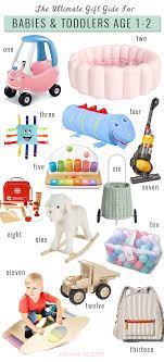 Your baby's first christmas is an exciting time! Best Holiday Gift Ideas For Babies Toddlers Age 1 2 Momma Society Toddler Gift Guide Baby Gift Guide Toddler Christmas Gifts