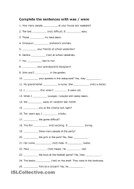Exercises With Was Were Medical History English Grammar Worksheets Personal Trainer