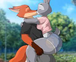 Fox x Rabbit (Commission ANIMATIONFAN1997) by xxsparcoxx -- Fur Affinity  [dot] net