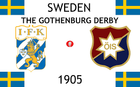 1905 sweden 1st the gothenburg derby ifk goteborg orgryte is ifkgoteborg orgryteis sweden l22306