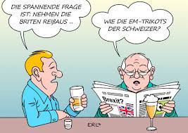 Frankreich reagierte wütend, aber unpräzise. Schweizer Em Trikots Von Erl Politik Cartoon Toonpool