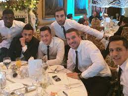 Lukas podolski is a german professional footballer who plays as a forward for turkish team antalyaspor. Arsenal Christmas Party Lukas Podolski Theo Walcott And Olivier Giroud Document The Festive Get Together Through Instagram And Twitter The Independent The Independent