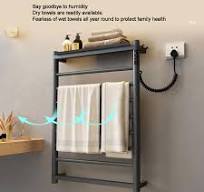 Amazon.com: Electric Heated Towel Rack, 200W Towel Rail ...