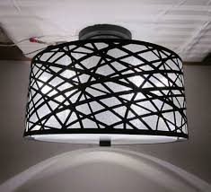 Black Rv 12 Volt Led 13 1 2 Round Dinette Ceiling Light Metal Sparkle Drum Shade Ebay Ceiling Lights Drum Shade Light