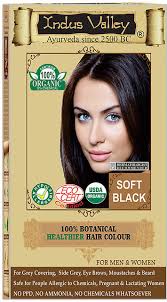 But existing dark colors will come out a natural, dark black color the first time.jiva organics 100% chemical free black hair dye powder is produced from organic henna leaves grown in rajasthan india and combined with other organic. Buy Indus Valley 100 Organic Botanical Soft Black Herbal Hair Color One Touch Pack Online Get 5 Off