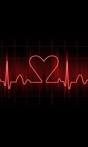 Get love high quality wallpaper for your mobile and tab. Heart Pulse On A Dark Background Love Wallpapers