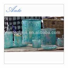 Find glass bath accessories for the master suite. Crackled Mosaic Glass Bathroom Accessories Sets Tissue Jar Waste Bin Tumbler Cotton Jar Brush Holder Lotion Pump Tray Soap Dish Buy Mosaic Glass Bathroom Accessories Crackled Mosaic Glass Bathroom Accessories Sets Mosaic Glass Bathroom Accessories