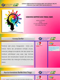 Kemahiran ini kebiasaan melibatkan merujuk kepada empat aras teratas dalam taksonomi bloom iaitu mengaplikasi, menganalisa, menilai dan mencipta. Modul Kbat Umum