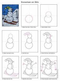 Es kann entweder selbst versuchen einen schneemann zu zeichnen oder das bild bunt ausmalen. Simple Snowman Art Projects For Kids Klassenzimmer Kunstprojekte Kunst Klassenzimmer Weihnachten Zeichnen