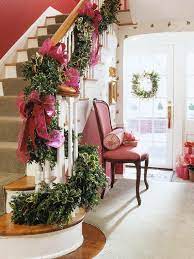 43 Festive Diy Christmas Garland Ideas Christmas Stairs Christmas Staircase Christmas Stairs Decorations