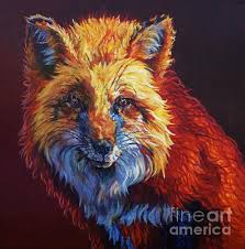 Rosie By Patricia A Griffin Colorful Animal Paintings Fox Art Animal Paintings