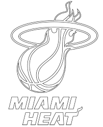 Formed in 1988, the miami heat is an american professional basketball team based in miami, is a member of the southeast division in the eastern conference of nba. Printable Miami Heat Logo Topcoloringpages Net