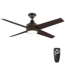 It is great for low ceiling and has beautiful 5 cherry or walnut blades. Home Decorators Mercer 52 Led Oil Rubbed Bronze Ceiling Fan Walmart Com Walmart Com