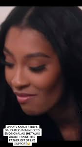 #lhhatl #karlieredd #daughter #jasmine gets very #emotional when talking  about her experience having to remove her dad off #lifesupport so sorry for  their loss a very touching moment