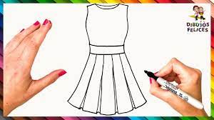 Cómo dibujar un vestido de forma fácil para vestidos. Como Dibujar Un Vestido Paso A Paso Dibujo De Vestido De Mujer Youtube