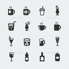 Vector Beverages Mini Icons Set Coffee Icon Icon Set Beer Icon