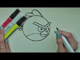 How To Draw Red Angry Birds In Pencil Artist Rage Youtube Red Angry Bird Angry Birds Bird Drawings