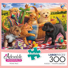 • this jigsaw puzzle is made of recycled cardboard. Buffalo Games Adorable Animals Picnic Pals 300 Piece Jigsaw Puzzle Walmart Canada