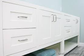 However, when compared to some of the vanities you might see in a showroom, that's still a reasonable price. Mission Style Open Shelf Bathroom Vanity Build Plans Houseful Of Handmade