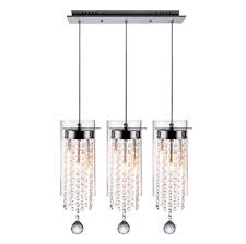 3 glass tube cluster light kitchen