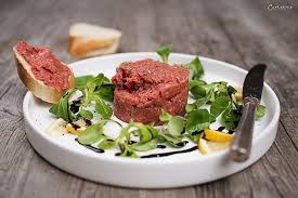 Beef Tatar Fleischverliebt Beef Tartare Fischrestaurant Lebensmittel Essen