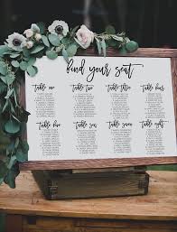 acrylic wedding seating chart sign clear wedding seating