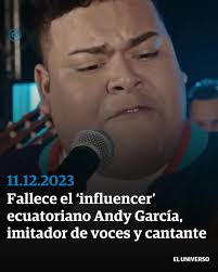 Fallecimiento del Influencer Andy García en Cuenca