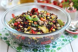 Insalata di riso venere con verdure. Insalata Di Riso Venere Primo Piatto Freddo Estivo Tutto Fa Brodo In Cucina