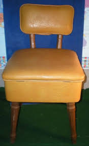 vintage retro 1976 gilbert ryan sewing chair storage seat screw legs mid century sewing chair chair storage sewing furniture