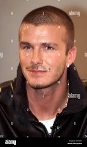 Manchester United And England Star David Beckham During The Launch Of David Beckham Soccer For Playstation And Game Boy Advance At The Lowry Hotel In Manchester Stock Photo Alamy