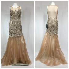 gold mermaid formal dress