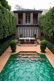 Hurstville Sydney Australia Traditional House Pool Design Elegant Pool Rectangular With Squared Off Corners Green Garden Potted Pool Outdoor Dream Pools