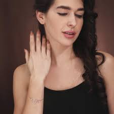 Halima Silver Heart With Snowflake Bracelet at ₹ 1499