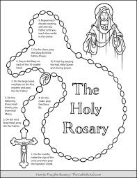 How To Pray The Rosary Coloring Page For Kids Thecatholickid Com Catholic Coloring Coloring Pages For Kids Praying The Rosary