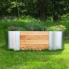 exklusives hochbeet aus edelstahl hochbeet pflanzen garten