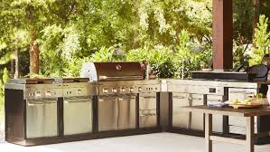Rustic and functional, this concrete diy outdoor kitchen keeps everything handy in the open shelving and provides plenty of food prep surface. Refrigerator Modular Outdoor Kitchens At Lowes Com