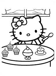 Pin En Dibujos De Hello Kitty Para Colorear