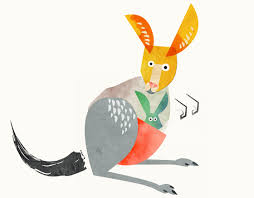 Illustrated Wine Labels Kangaroo Illustration Kangaroo Art Illustration