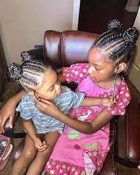 Two Sisters With Cornrow Hairstyles Kids Hairstyles Hair Styles Kids Hairstyles Girls