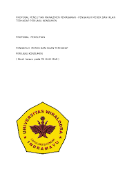 Check spelling or type a new query. Doc Proposal Penelitian Manajemen Pemasaran Hasanah Shabri Academia Edu