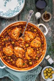 Chicken Chorizo Olive And Chickpea Stew Plats Mijotes Cuisine Orientale Et Pates Au Poulet