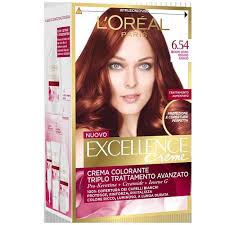 Tinta per capelli inoa 6.40 biondo scuro intenso ramato rubilane 60 ml. L Oreal Paris Excellence Crema Colorante 6 54 Biondo Scuro Mogano Ramato