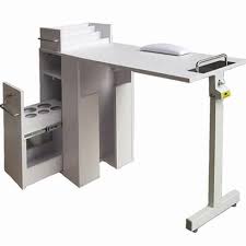 Eurostyle Smart Portable Manicure Table White Each The Nail Superstore Portable Manicure Table Manicure Table Pedicure Station