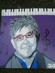 My painting of the Sir Elton John ✌️💙 Created with Liquitex acrylics