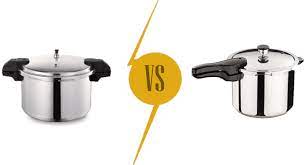 They were first generation cooking pots with sealed and locked lids to build up pressure. Mirro Vs Presto Pressure Cooker Comparison Miss Vickie