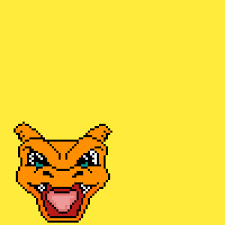 Origami retro pixel face mask, geometric 3d fitted design, washable cotton fabric, anti fog, filter pocket, 3 layer, nose wire, adjustable. Pixilart Charizard Head Pokemon Pixel Art By Logiebear66