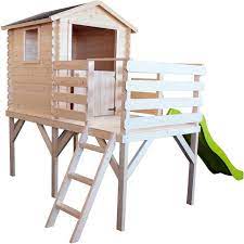 Un choix unique de cabane sur pilotis en bois disponible dans notre magasin. Acheter Cabane En Bois Sur Pilotis Avec Toboggan Et Echelle Alice Soulet Belgiqe